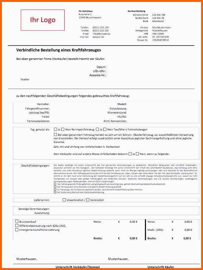 Sensationell Bestellformular Vorlage Word Besten Der Bestellung Muster