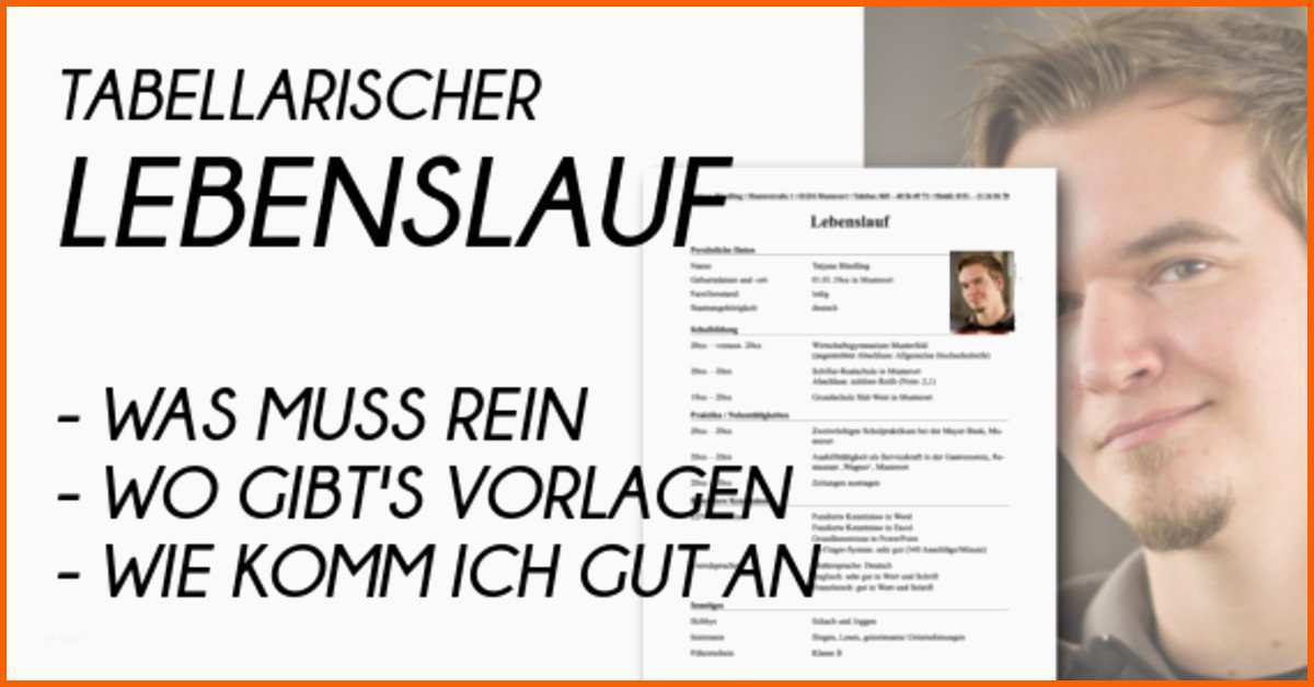 Sensationell Der Perfekte Lebenslauf Mit Word – Das Muss Rein Giga