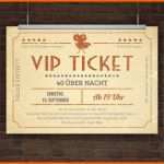 Sensationell Einladungskarte Vip Ticket Retro