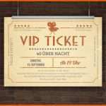Sensationell Einladungskarte Vip Ticket Retro