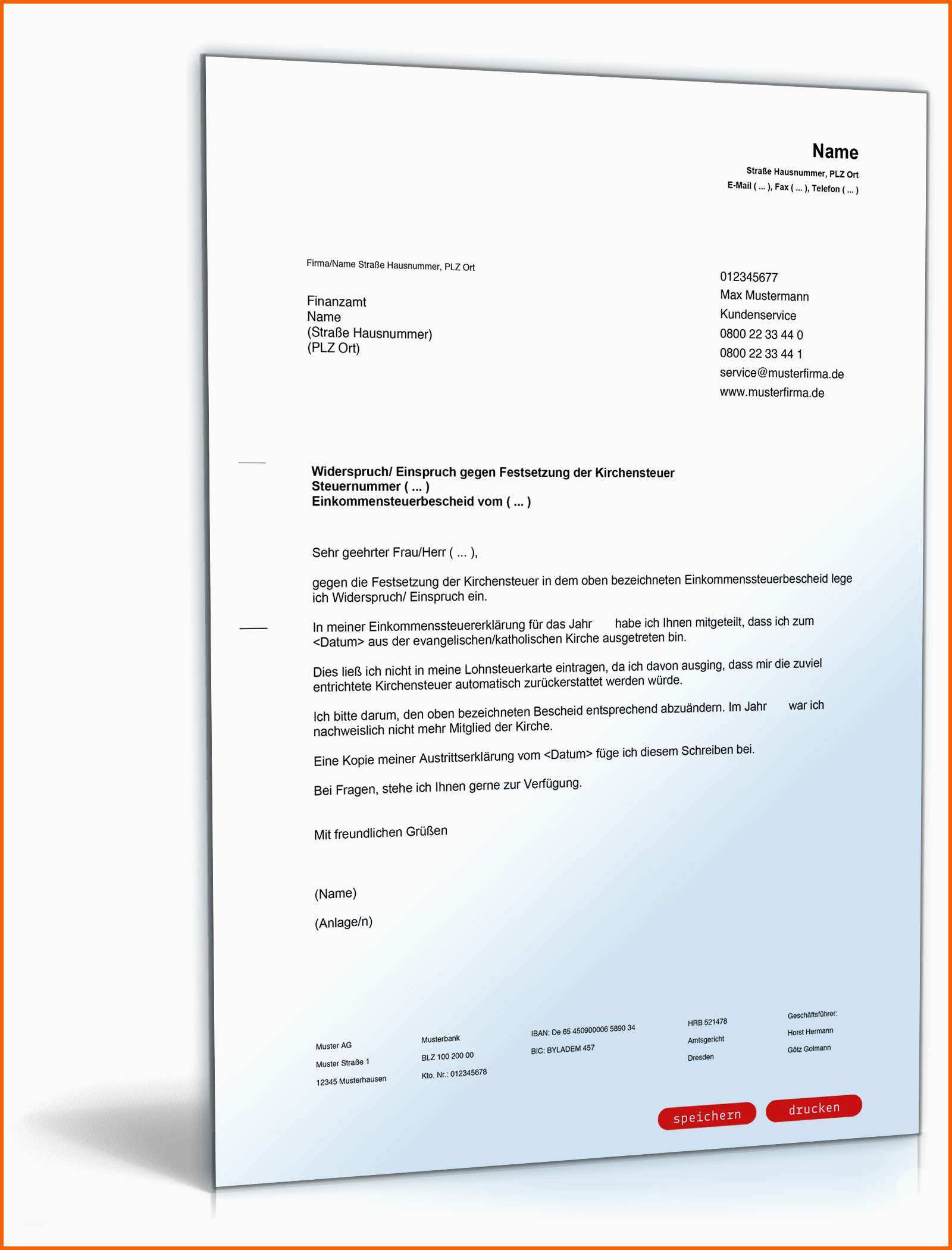 Sensationell Einspruch Festsetzung Kirchensteuer