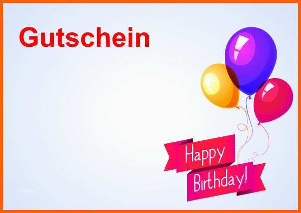 Sensationell Gutschein Geburtstag Kostenlos Erstellen Und Ausdrucken