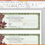 Sensationell Gutschein Vorlage Word Genial Word Geschenkgutscheine