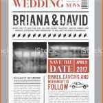 Sensationell Hochzeitseinladung Auf Zeitung Titelseite