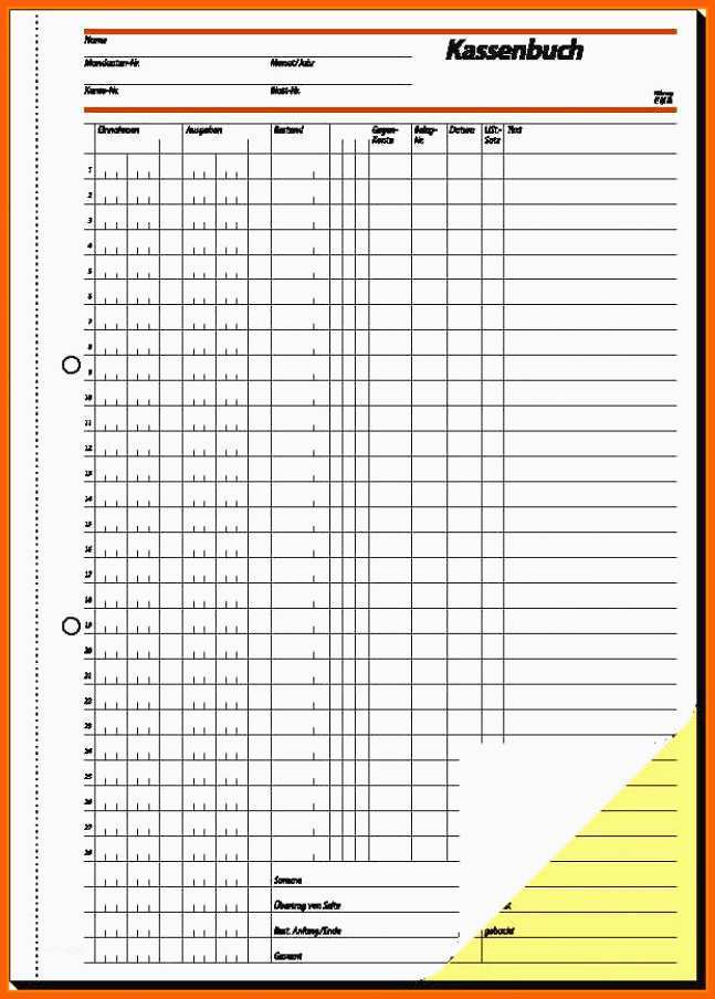 Sensationell Kassenbericht Vorlage Pdf Excel Vorlagen Kostenlos Papacfo