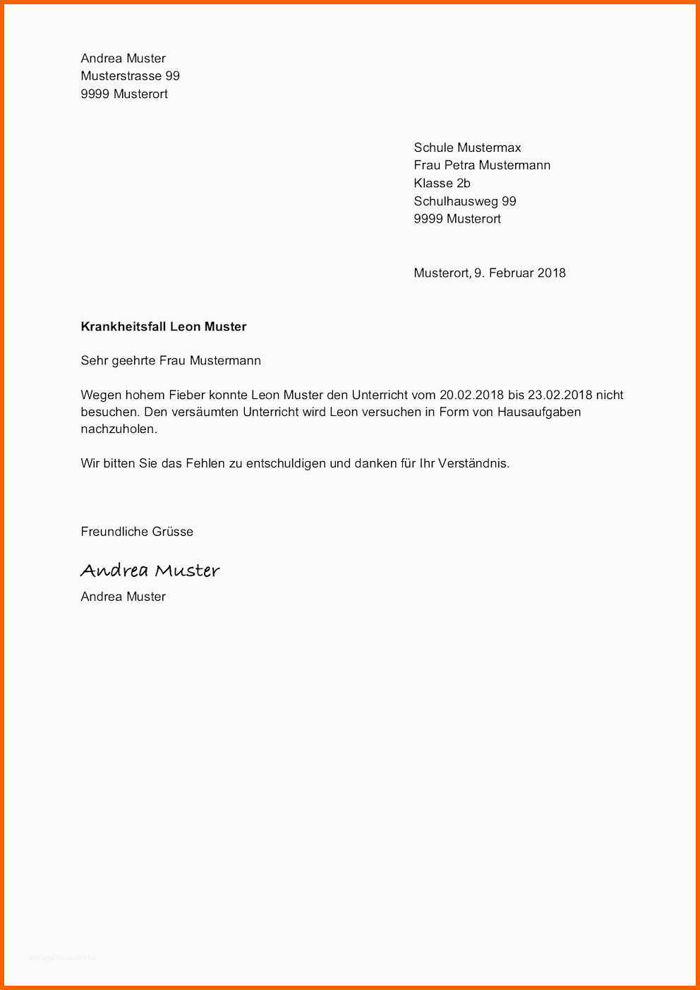 Sensationell Krankmeldung Email Vorlage Wunderbare Entschuldigung Für