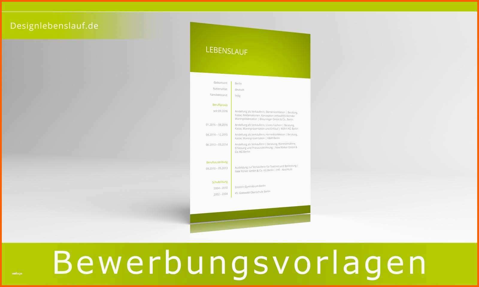 Sensationell Lebenslauf Querformat