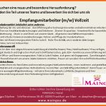 Sensationell Mitarbeiter Für Rezeption Gesucht Maingau