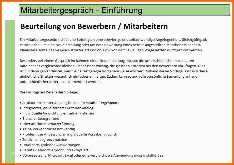 Sensationell Mitarbeitergespr Ch Lang Excel Vorlage Zum sofort