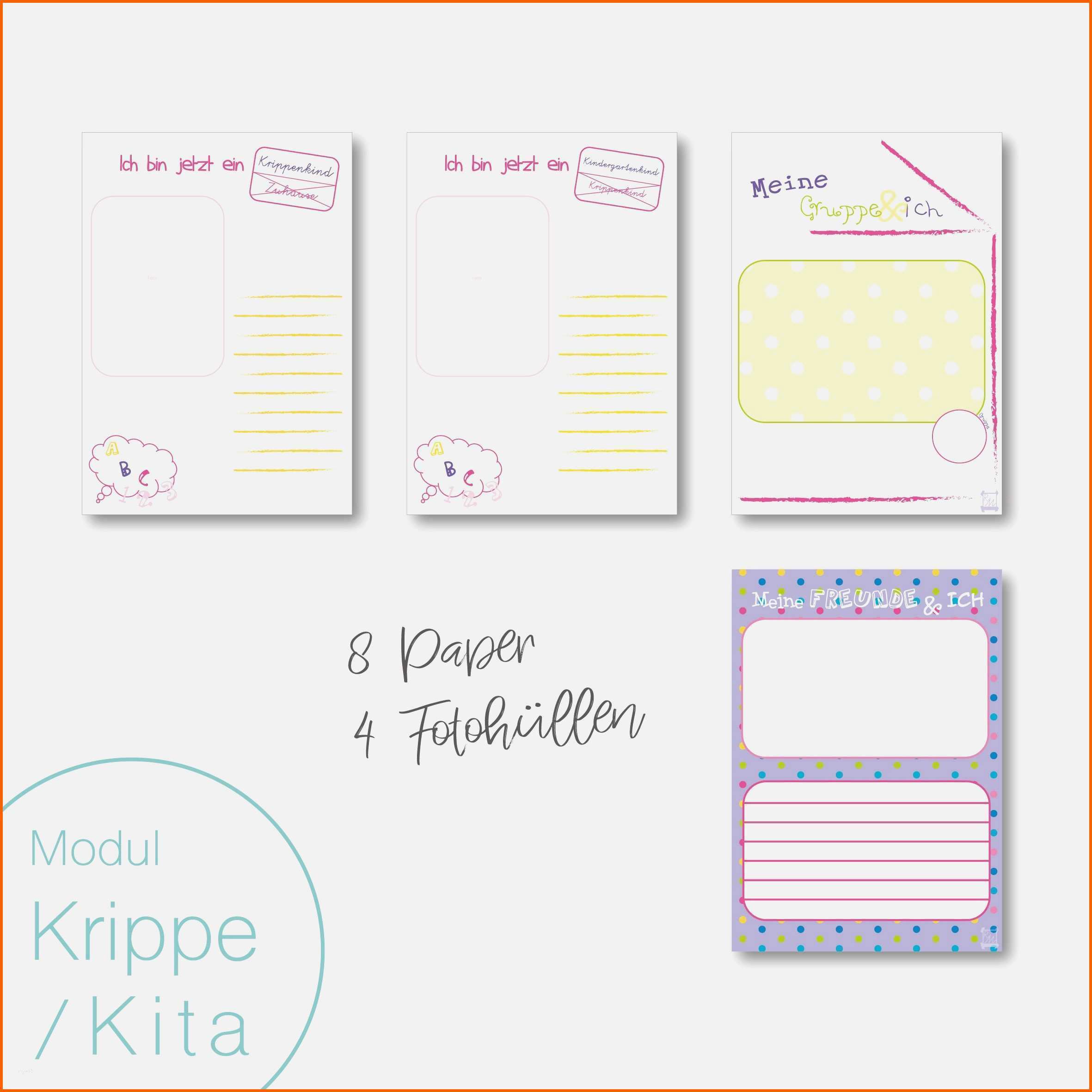 Sensationell Portfolio Kita Vorlagen Pdf Wunderbar Modul Krippe Kita
