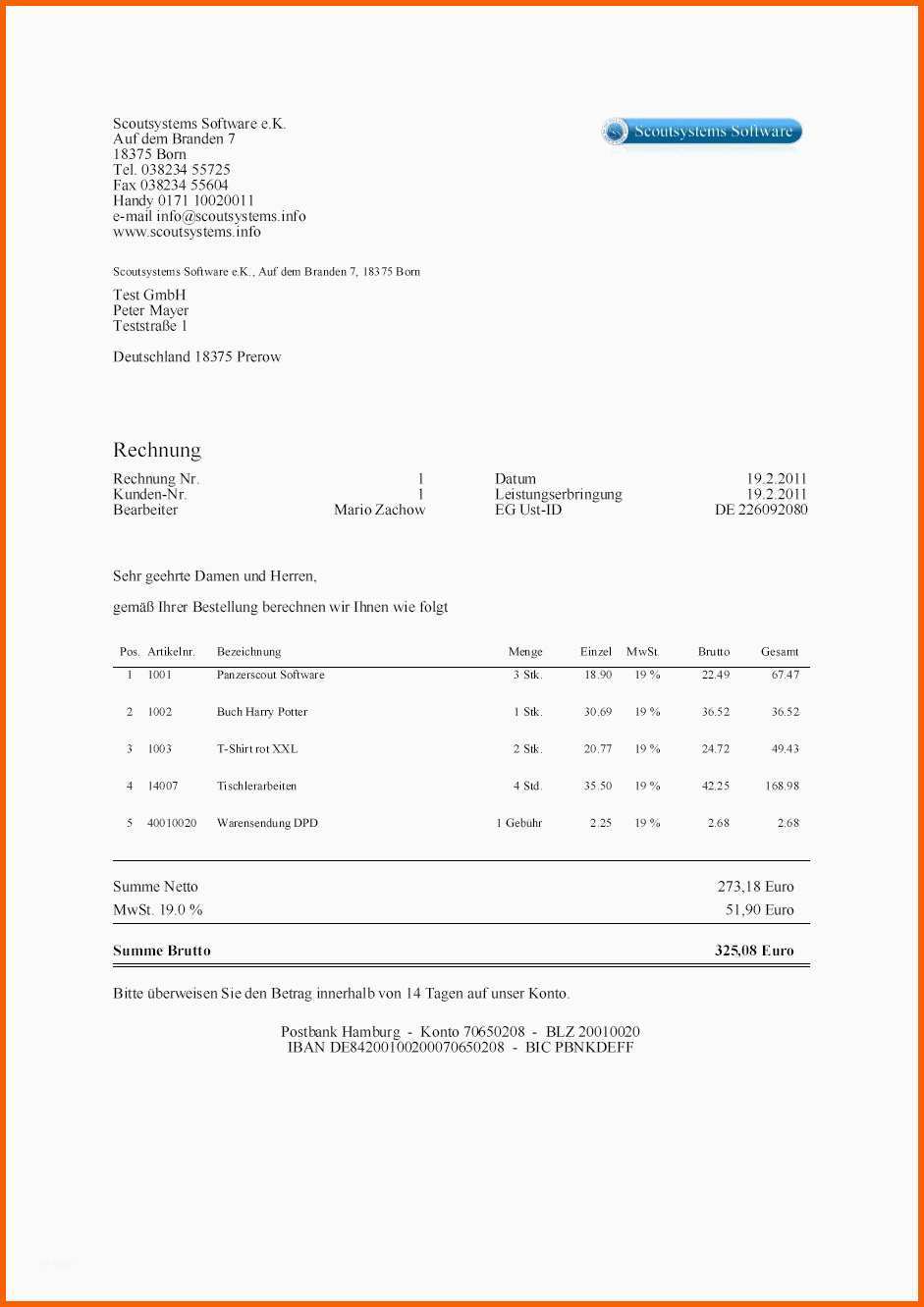 rechnung din 5008 vorlage kostenlos rechnungen schreiben buchhaltung guv verwaltungsscout
