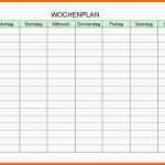 Sensationell Stundenplan Vorlage Excel Best Kostenlose Wochenplan