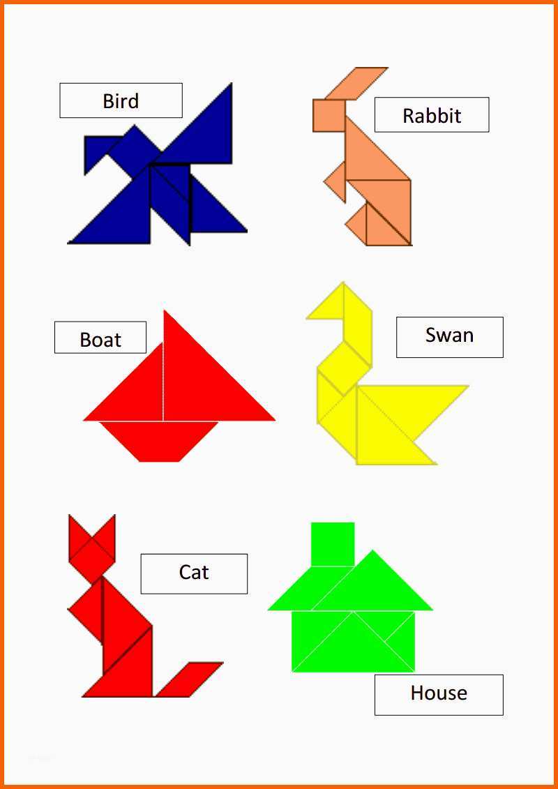Sensationell Tangram Templates Pdf atividades Matemática