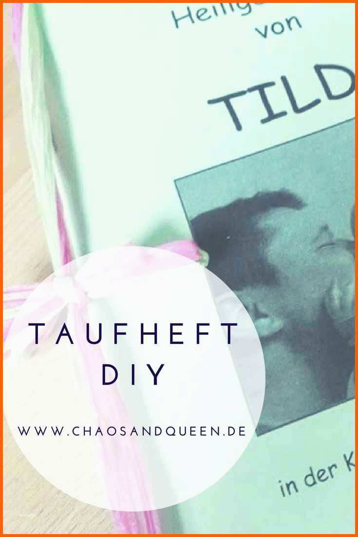Sensationell Taufheft Diy