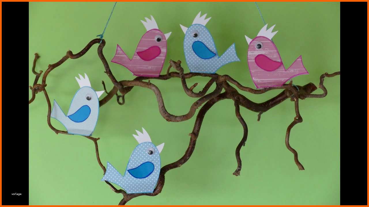 Sensationell Tiere Basteln Aus Papier Vögel Birds Wohn Und
