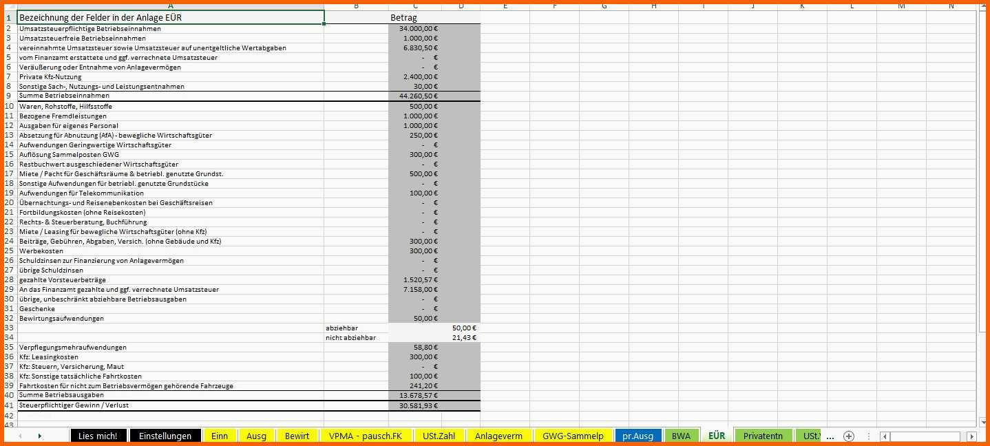 Sensationell Vorlage Excel Buchhaltung Luxus Excel Vorlage