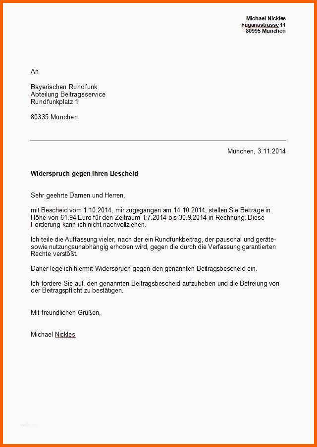 Sensationell Widerspruch Einlegen Vorlage Wunderbar Bugeld Einspruch