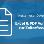 Sensationell Zeiterfassung Mit Excel – 8 Kostenlose Stundenzettel