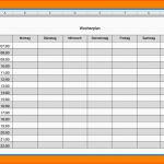 Spektakulär 12 Wochenplan Vorlage Excel