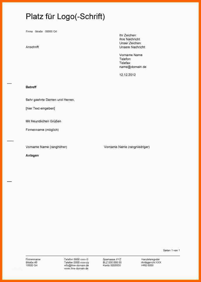 Spektakulär 14 Privater Geschäftsbrief Din 5008
