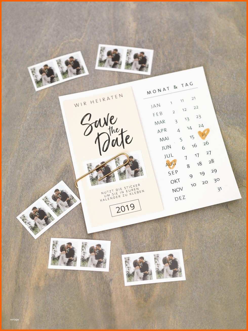 Spektakulär 15 Save the Date Diy Vorlagen Für Eure Hochzeit