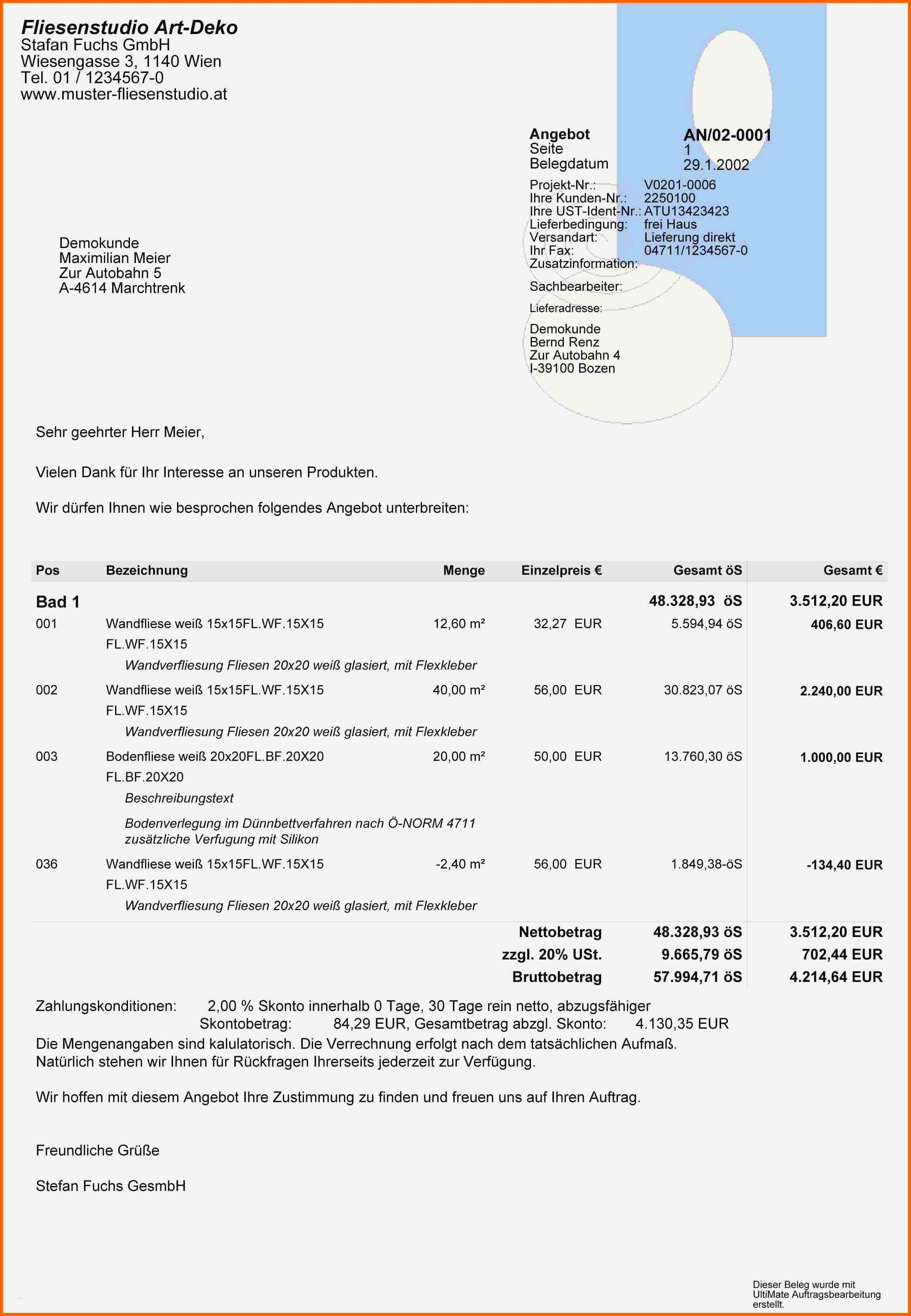 Spektakulär 17 Angebot Einholen Vorlage