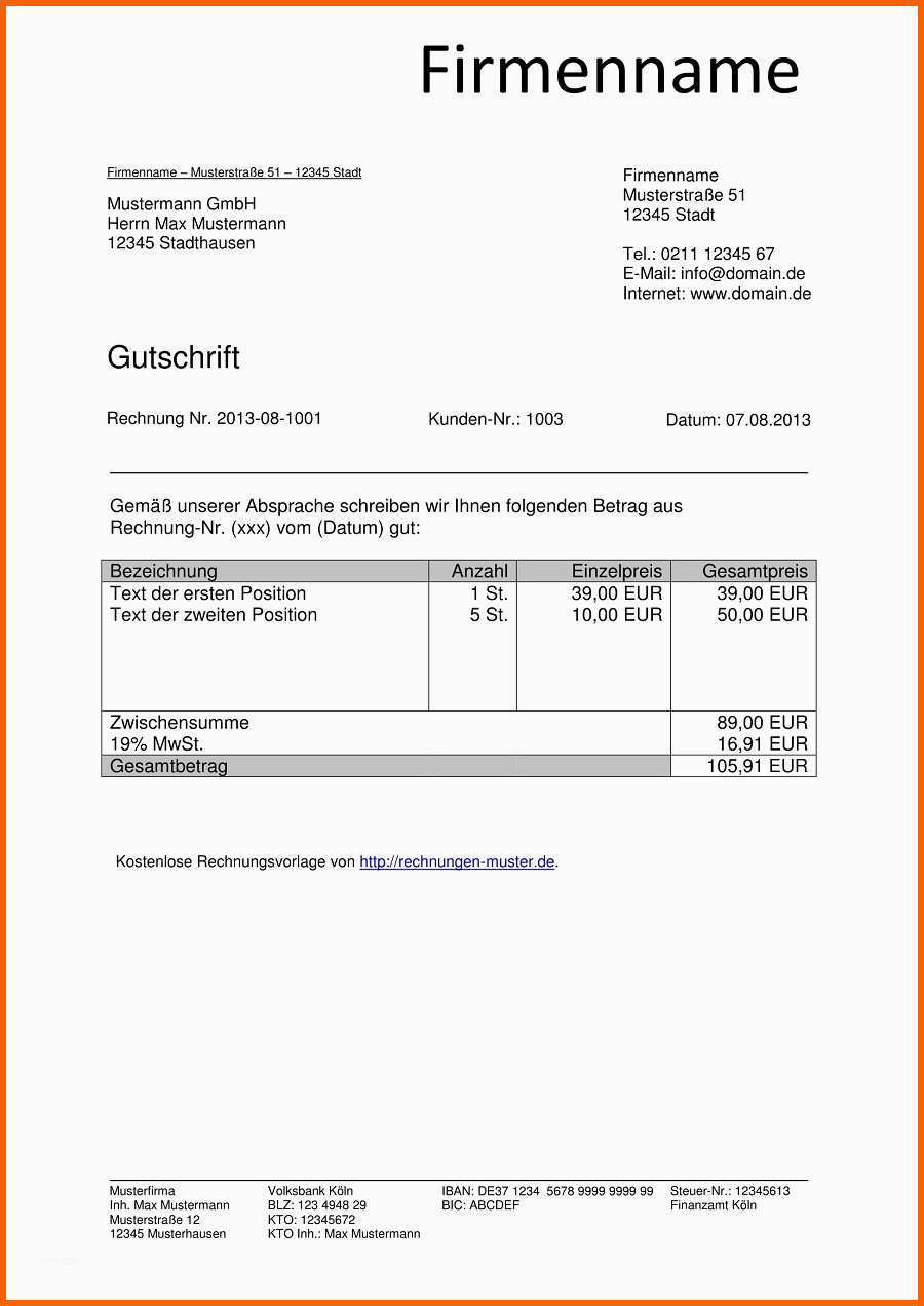 Spektakulär 17 Rechnung Din 5008 Vorlage