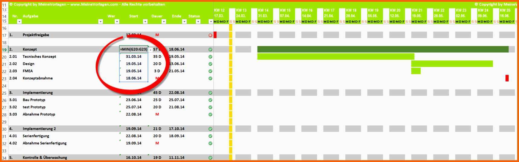 Spektakulär 20 Zeitplan Vorlage Excel