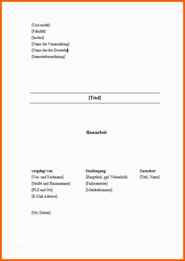 Spektakulär Deckblatt Gestalten