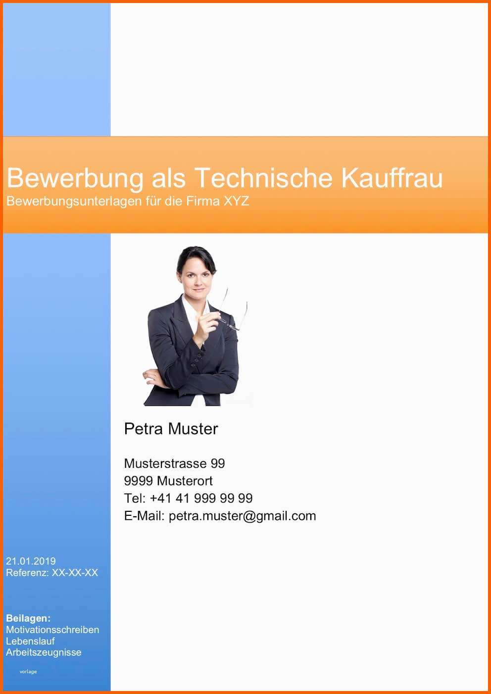 Spektakulär Deckblatt Vorlage Für Bewerbung Schweiz