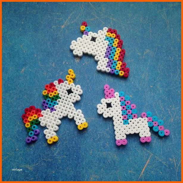 Spektakulär Einhorn Deko Basteln Mit Foam Clay & Hama Bügelperlen