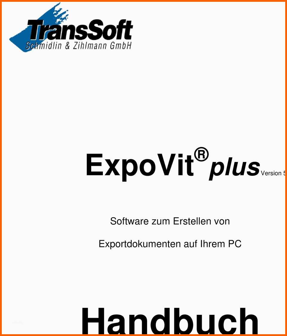 Spektakulär Expovit Plus Version 5 software Zum Erstellen Von