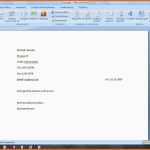 Spektakulär Fice Gel St Standardbrief Vorlage Mit Word Erstellen