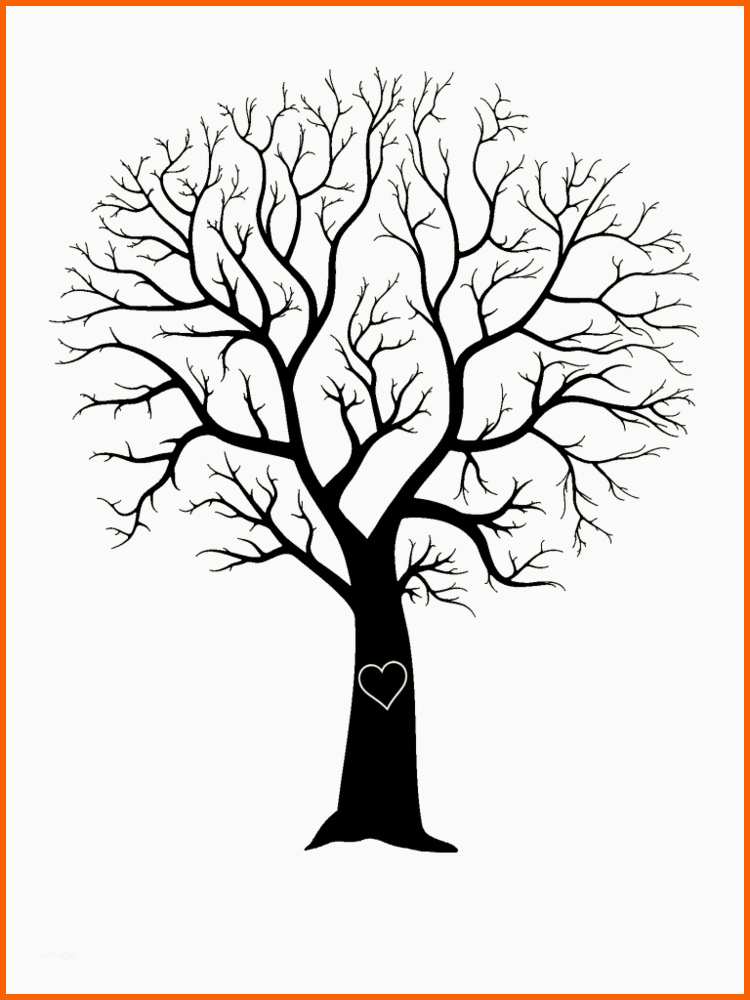 Spektakulär Fingerabdruck Baum Vorlage & andere Motive Kostenlos Zum