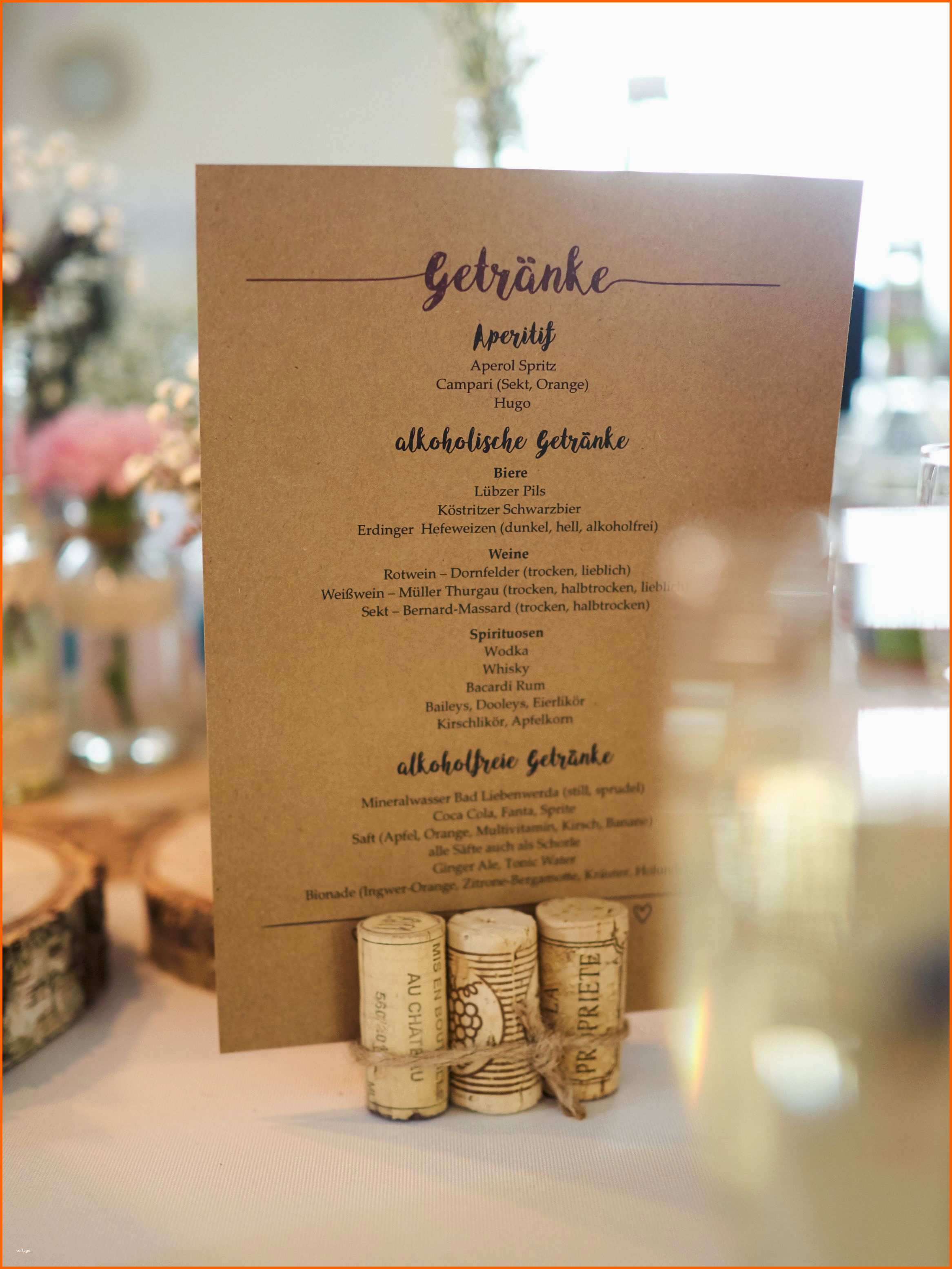 Spektakulär Getränkekarte Unsere Hochzeit 1 Spektakulär Getränkekarte Unsere Hochzeit