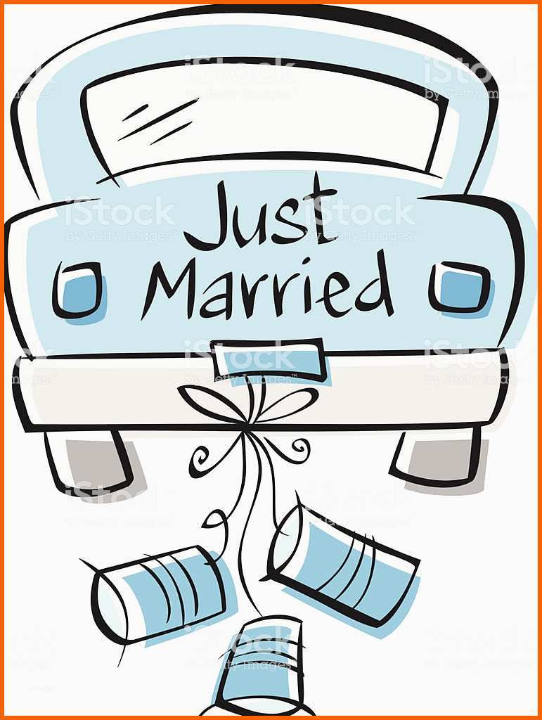 Spektakulär Just Married Stock Vektor Art Und Mehr Bilder Von