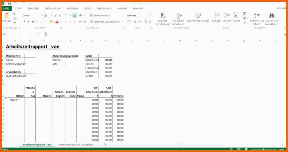 Spektakulär Monats Nstplan Excel Vorlage Idee Arbeitsplan Excel