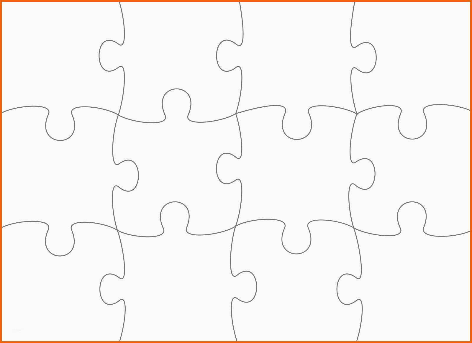 Spektakulär Puzzle Vorlage Blanko Süß Material Für Digitales Bilder