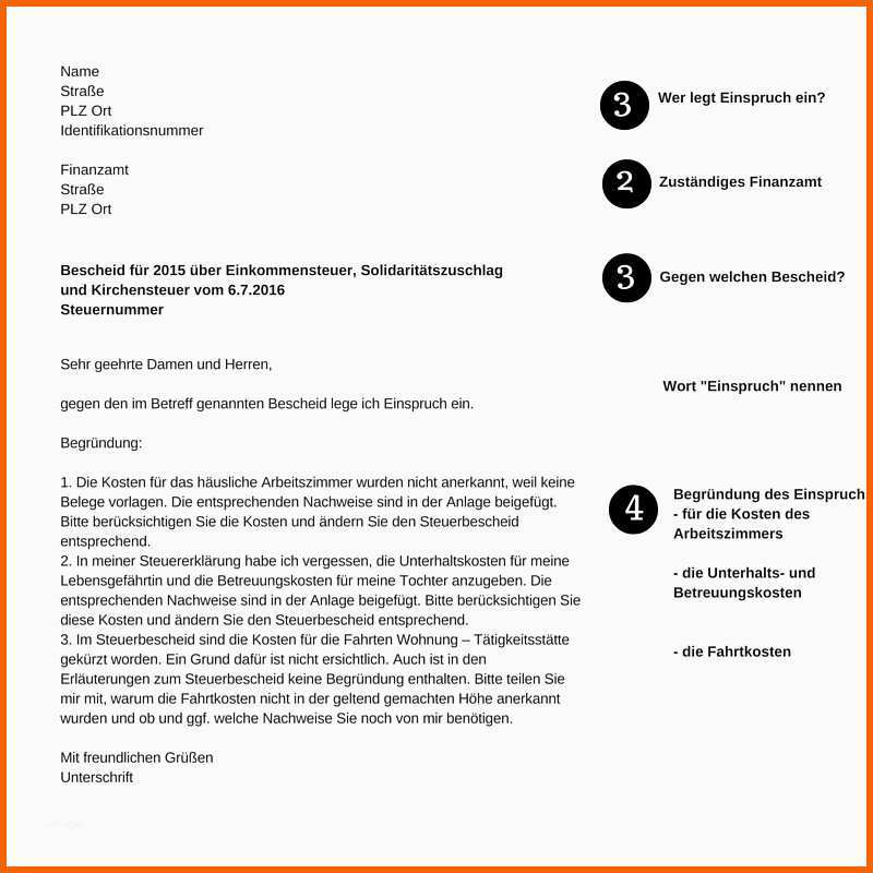 Spektakulär so Legen Sie Gegen Den Steuerbescheid Einspruch Ein