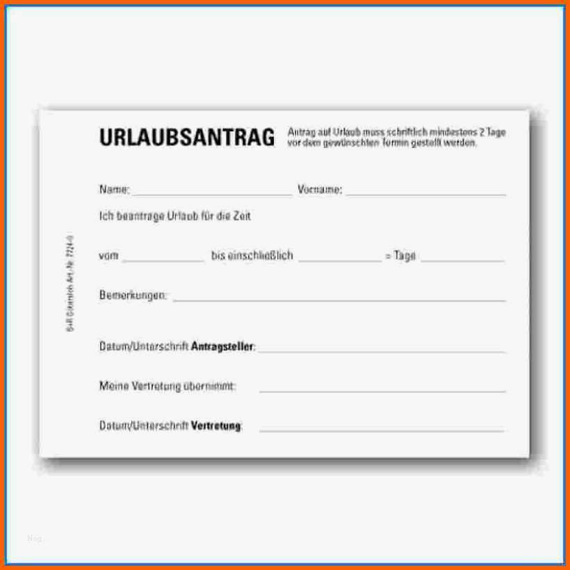 Spektakulär Vorlage Urlaubsantrag Best 6 Urlaubsantrag Vorlage