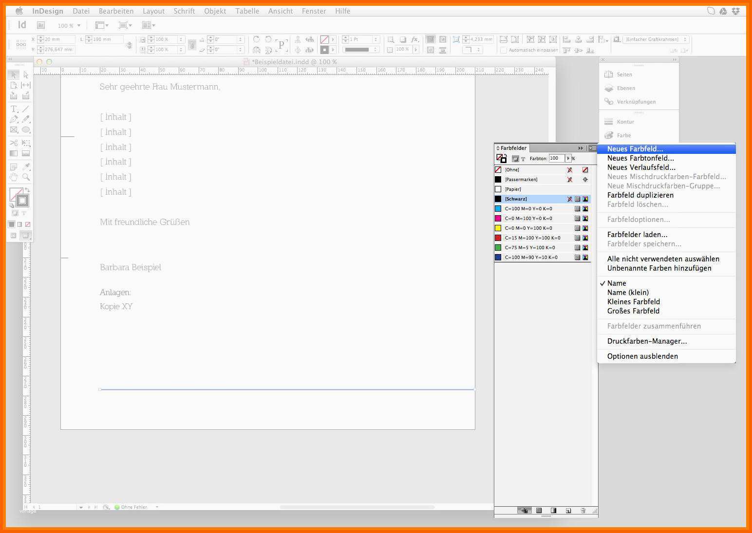Spezialisiert 10 Briefbogen Vorlage Indesign