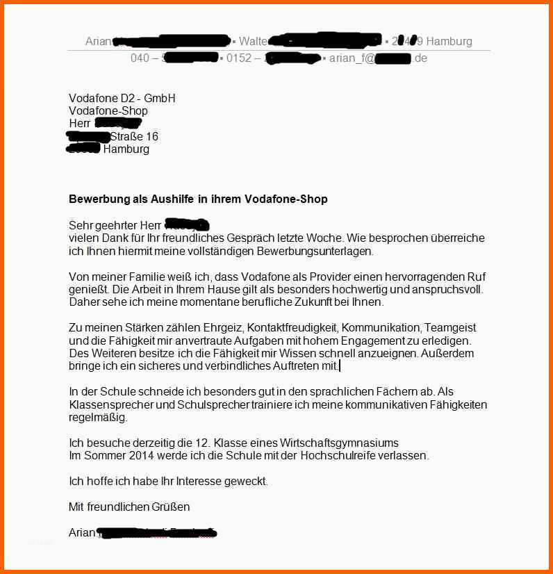 Spezialisiert 15 Bewerbung Als Aushilfe Vorlage