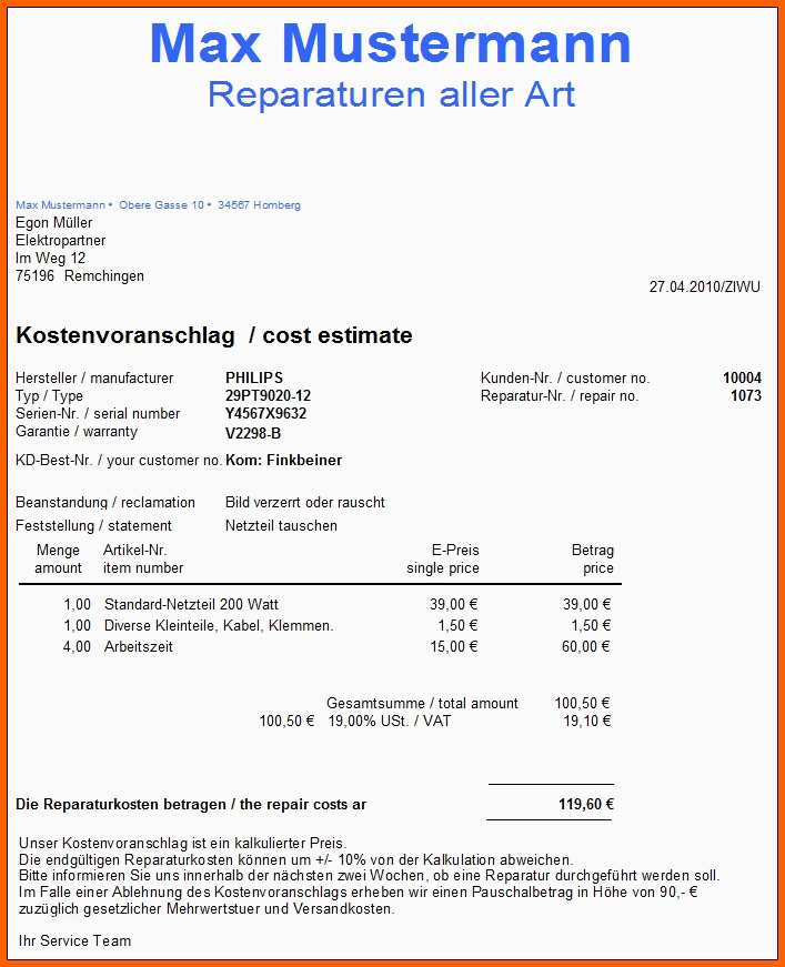 Spezialisiert 16 Angebot Malerarbeiten Muster
