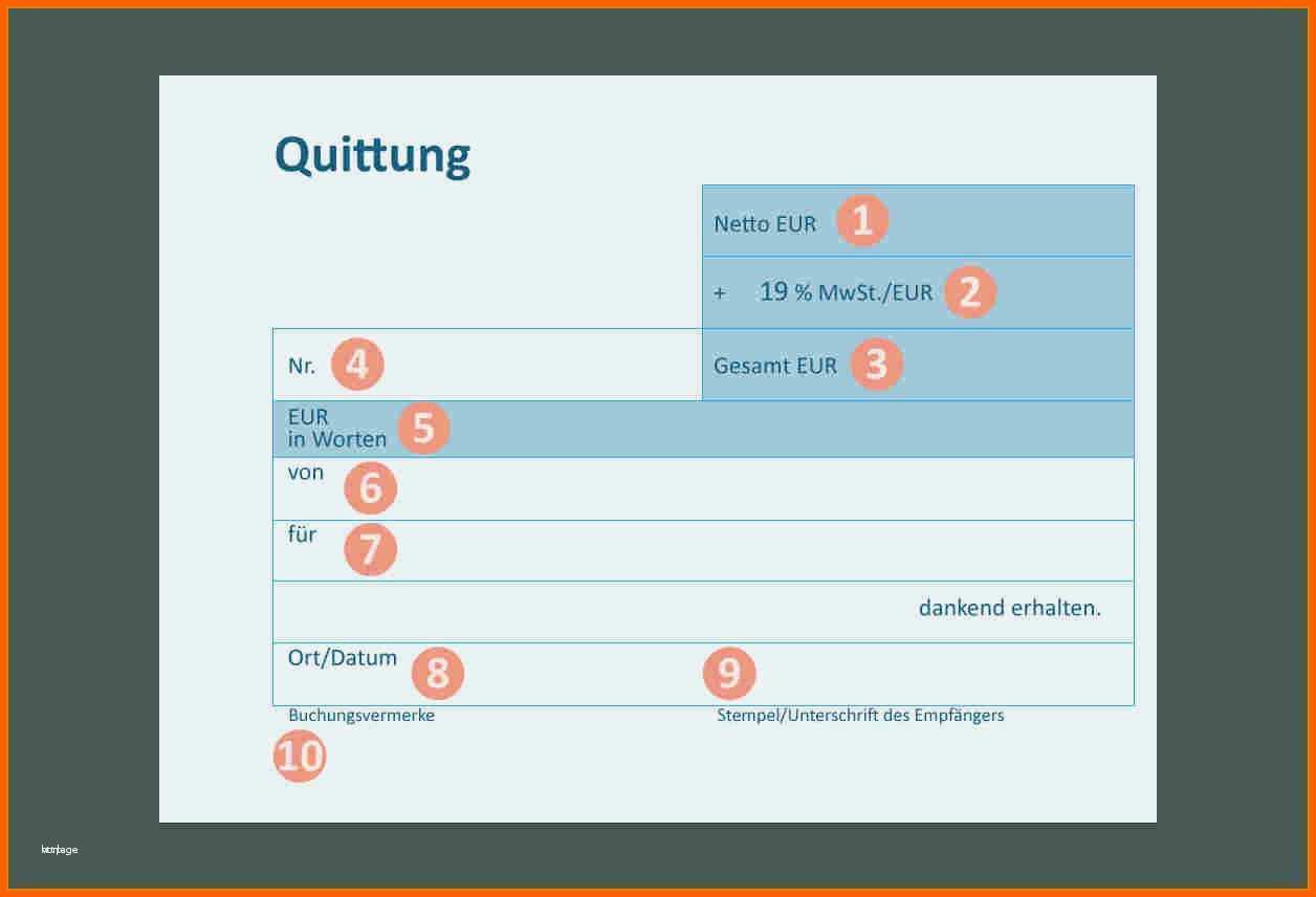 Spezialisiert 20 Mietquittung