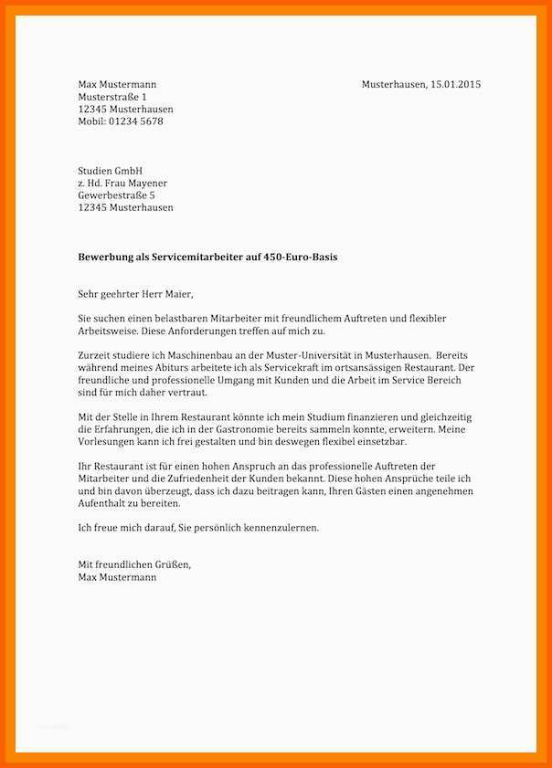 Spezialisiert Aushilfsjob Bewerbung Vorlage Bewerbung Deckblatt Vorlagen