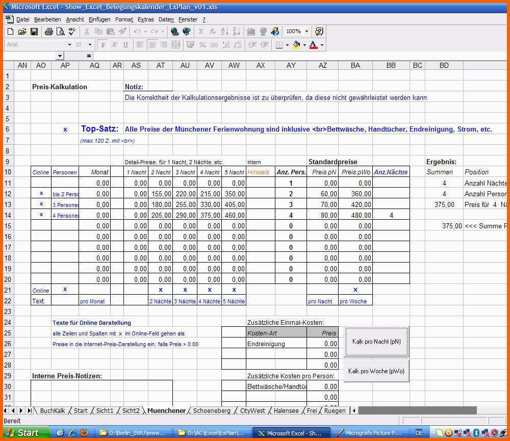 Spezialisiert Belegungsplan Excel Vorlage Kostenlos – De Excel