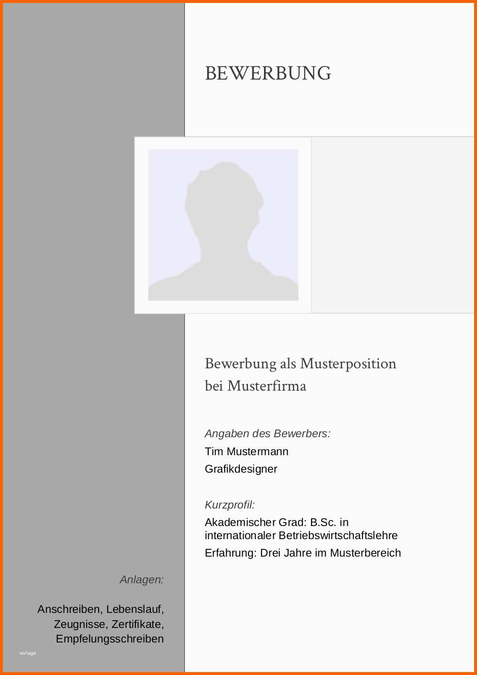Spezialisiert Bewerbung Deckblatt Muster Vorlage 18