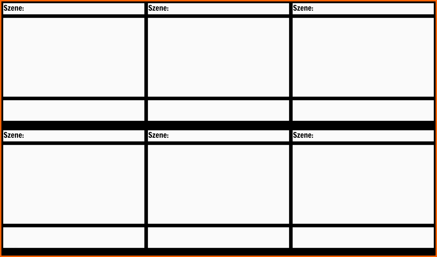 blank film storyboard vorlage