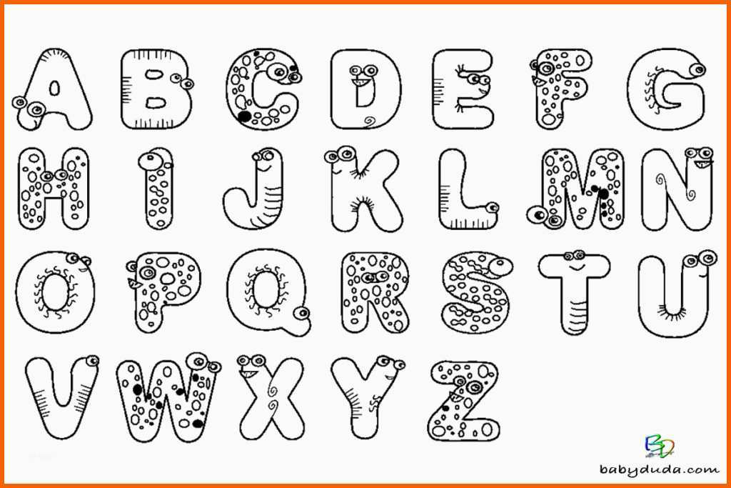 Spezialisiert Buchstaben Ausmalen Alphabet Malvorlagen A Z