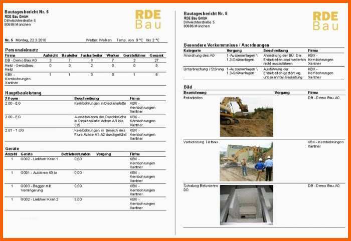 Spezialisiert Docma Report Bautagebuch software Download